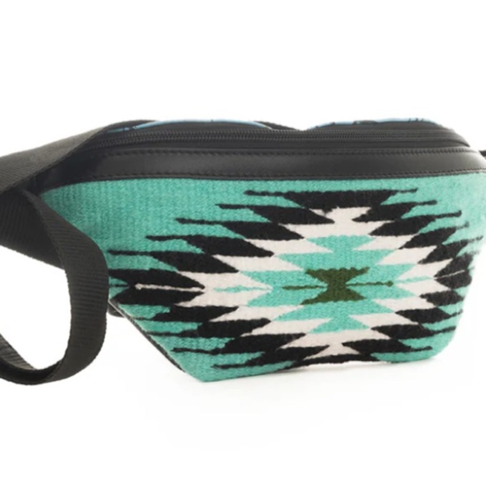 MYRA Riverbend Serape Fanny Bag *NWT* Vibrant Blue Turquoise + Adjustable Strap